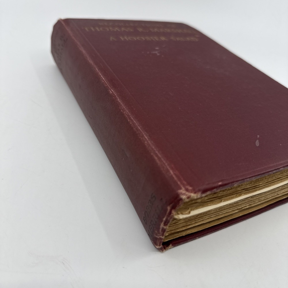 1925 Indiana State Perspective By Thomas Marshall Hoosier Salad 1st Edition